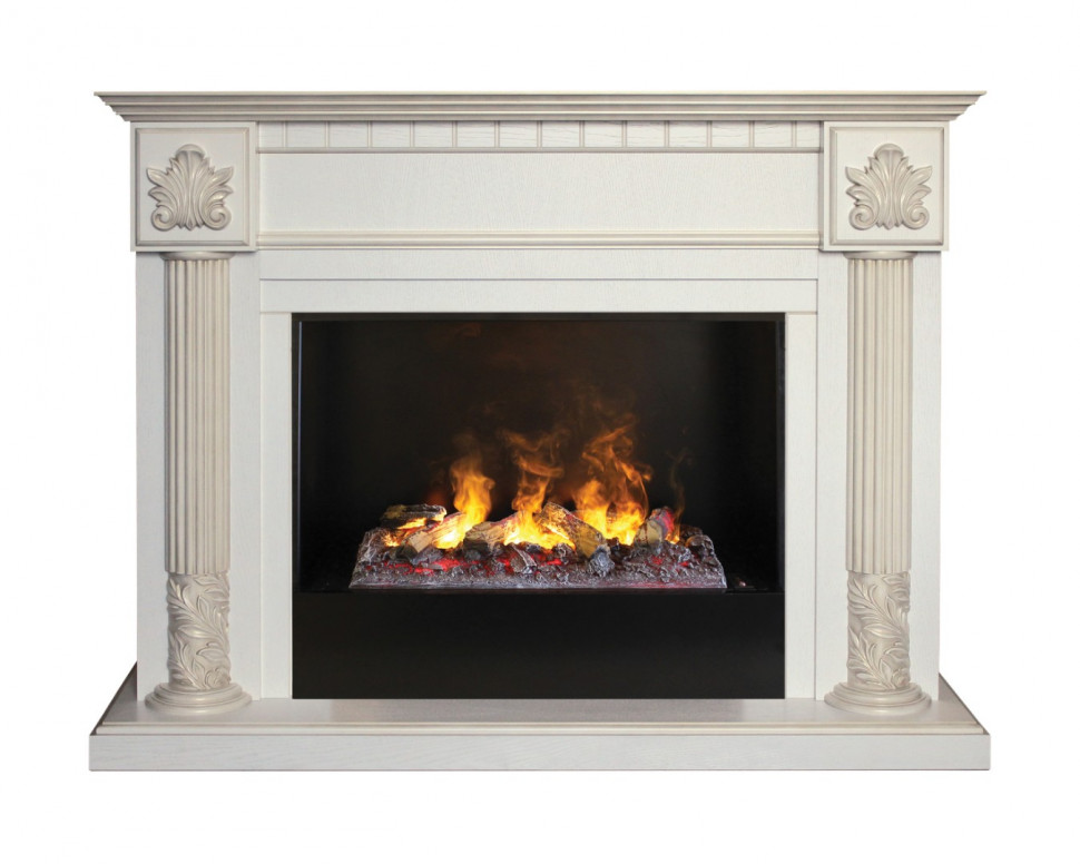 Электрокамин RealFlame Imperia  26 WT 3D Cassette 630 + Black вставка