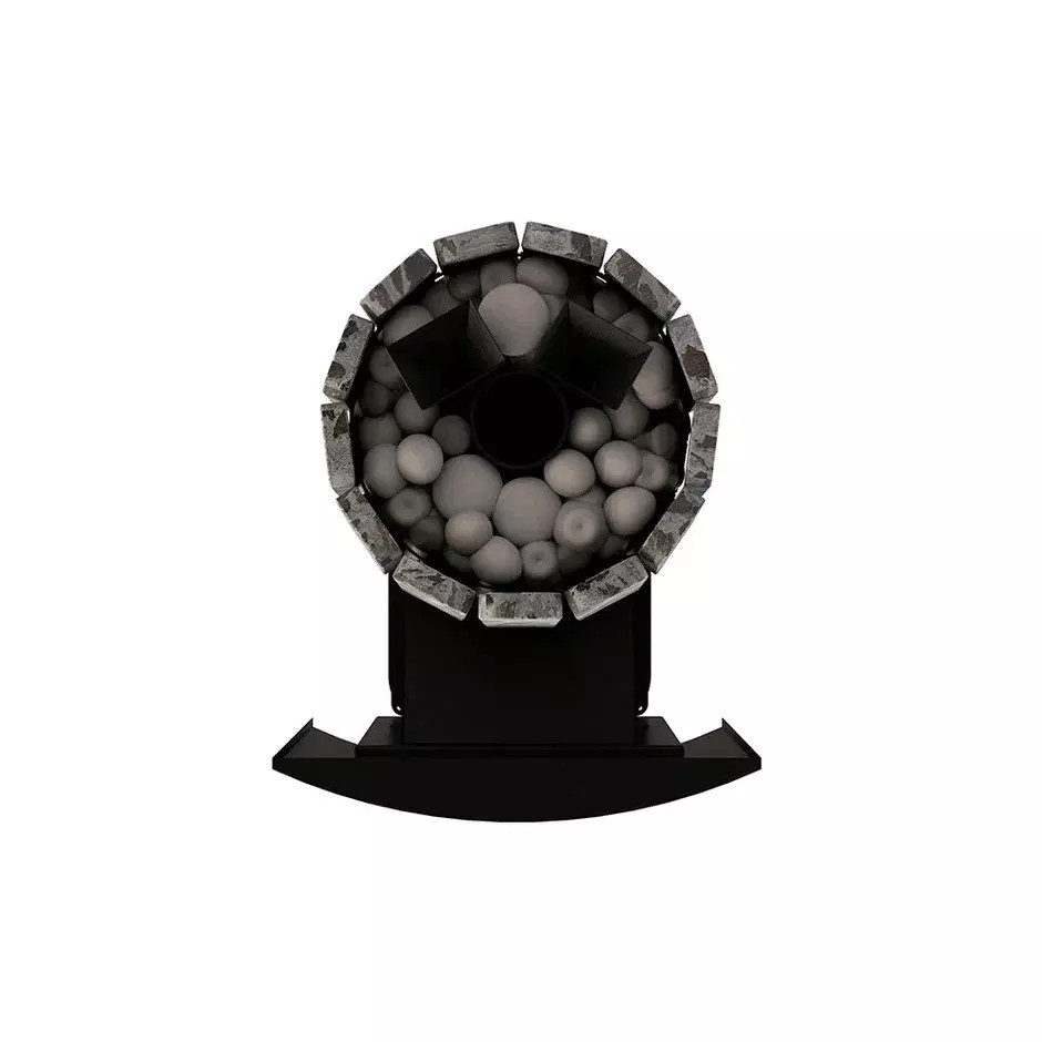 Дровяная банная печь Grill'D Cometa Vega 180 Window Stone Pro (Серпентинит)