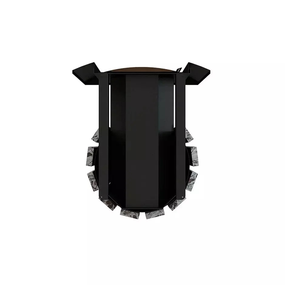 Дровяная банная печь Grill'D Cometa Vega 180 Window Stone Pro (Серпентинит)