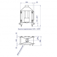Каминная топка CB L 800B (Stav)
