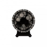 Дровяная банная печь Grill'D Cometa Vega 180 Short Window Max Stone Pro (Серпентинит)