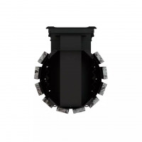 Дровяная банная печь Grill'D Cometa Vega 180 Short Window Max Stone Pro (Серпентинит)