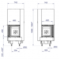 Каминная топка CF 460W (Stav)