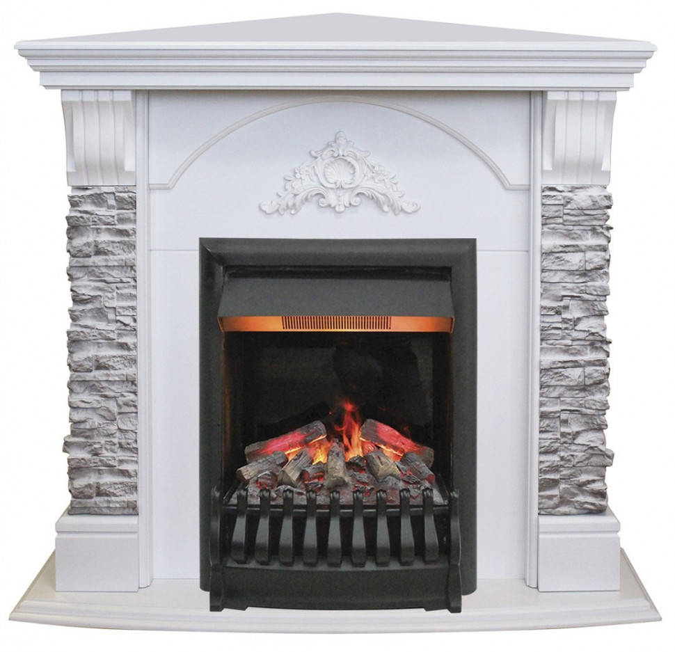 Электрокамин RealFlame Athena Corner GR с Oregan 3D