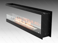 Встроенный биокамин Lux Fire Торцевой 1500 S