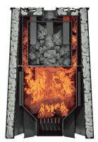 Дровяная банная печь Grill'D Violet Romb Long