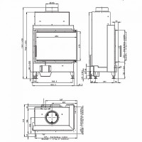 Стальная топка Romotop HEAT R/L 2G S 50.51.40.01 AKUM