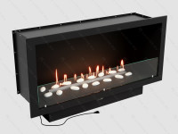 Встроенный автоматический биокамин Lux Fire Кабинет 1270 A