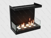 Встроенный биокамин Lux Fire Фронтальный 700 М