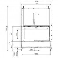 Каминная топка ECOMONOBLOCCO WT 16:9B N13 (Palazzetti)