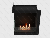 Встроенный биокамин Lux Fire Угловой 555 М (левый угол)