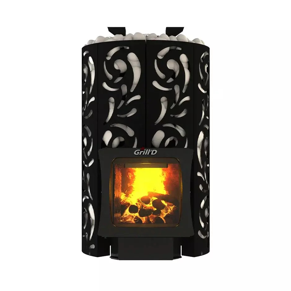 Дровяная банная печь Grill'D Violet Long Window Max