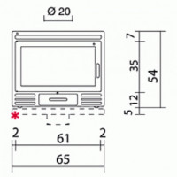 Каминная топка FIREBOX RIGA 54 V (EdilKamin)