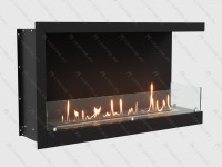 Встроенный биокамин Lux Fire Угловой 1155 М (правый угол)