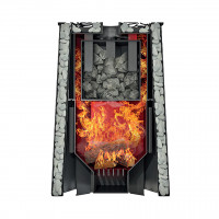 Дровяная банная печь Grill'D Violet Romb Long Window Max