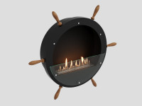 Биокамин Lux Fire Капитан 500 Н XS (черный)