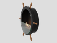 Биокамин Lux Fire Капитан 500 Н XS (черный)