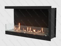 Встроенный биокамин Lux Fire Угловой 1155 М (левый угол)