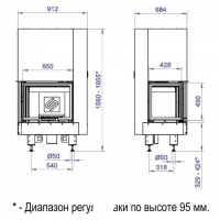 Каминная топка CFL 650B (Stav)