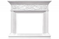 Каминокомплект Palace - Белый с серебром с очагом Symphony 30'' DF3020-EU