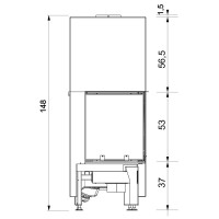 Каминная топка WINDO2 50 V (EdilKamin)