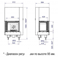 Каминная топка CFL 650G (Stav)