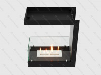 Встроенный биокамин Lux Fire Торцевой 555 М