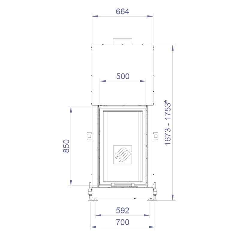 Каминная топка FL 500B (Stav)