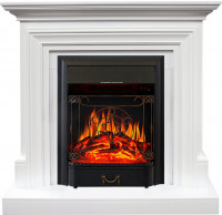 Каминокомплект Bradford - Белый с очагом Majestic FX Black