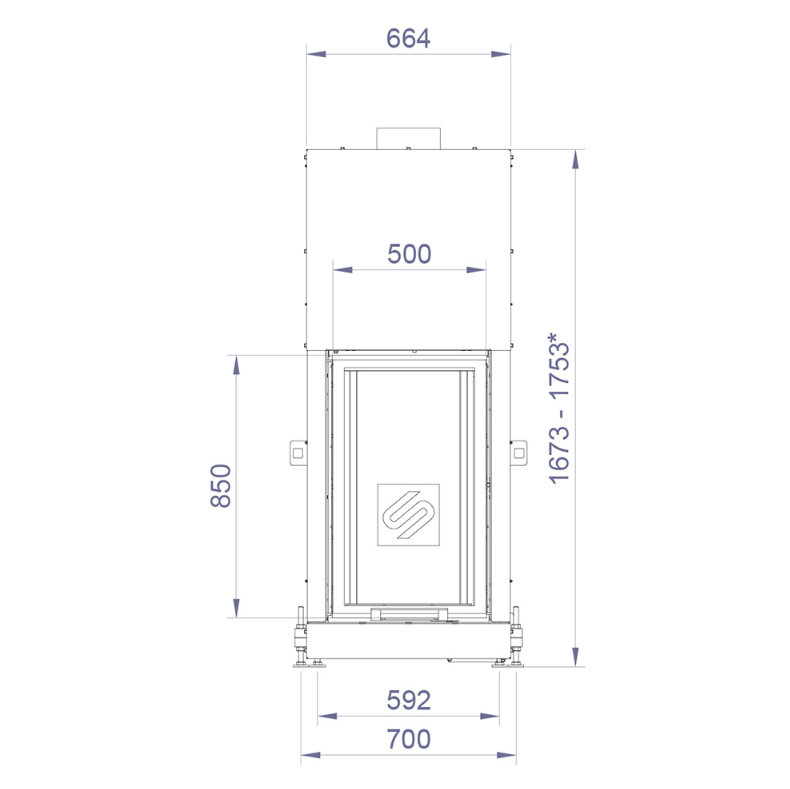 Каминная топка FL 500G (Stav)