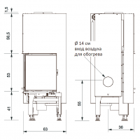 Каминная топка WINDO2 75 R (EdilKamin)