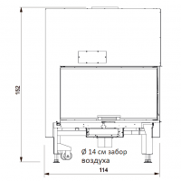 Каминная топка WINDO2 95 L (EdilKamin)
