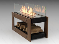 Напольный биокамин Lux Fire 