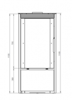 Печь-камин EMBER SKI-211/210 ручное регулирование, черный