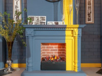 Портал Dimplex Edinburg - Орех / Кирпич