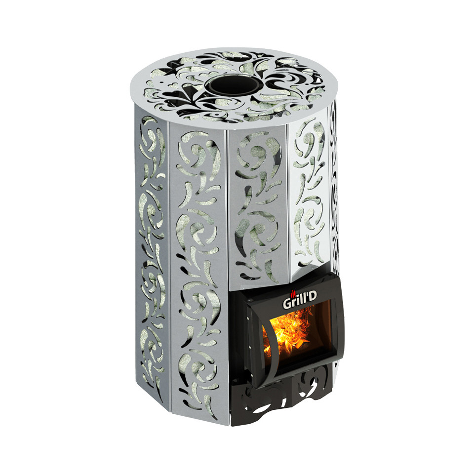 Дровяная банная печь Grill'D Violet Steel Short