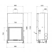 Каминная топка FS 750G (Stav)