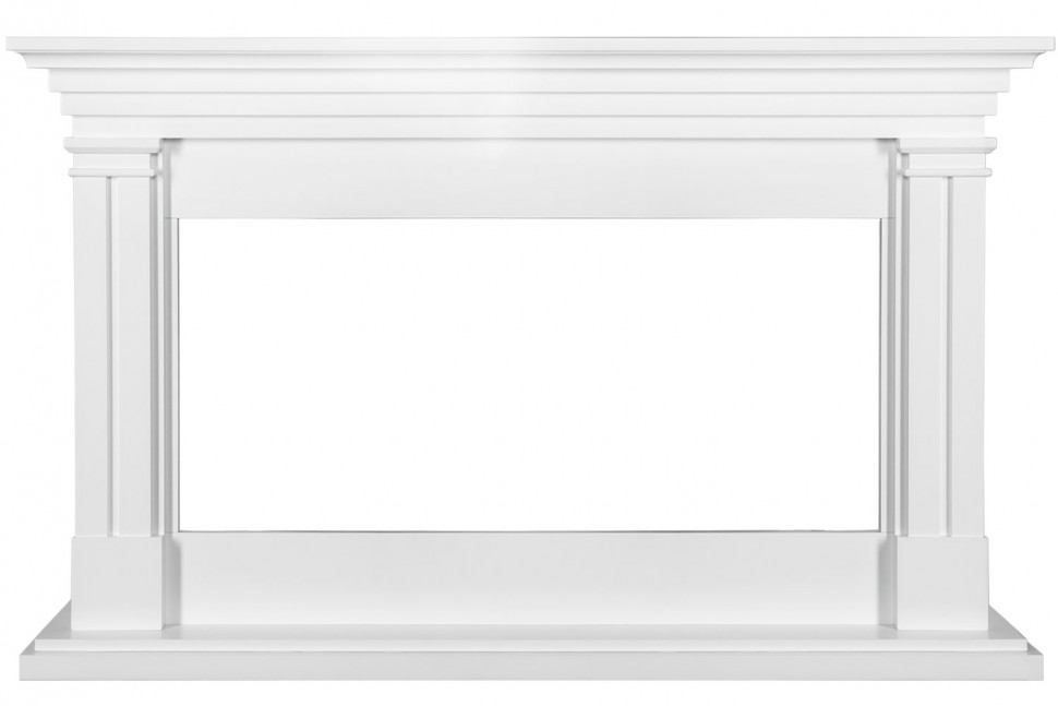 Каминокомплект Lyon 42 SFT (Разборный)  - Белый с очагом Vision 42 LOG LED