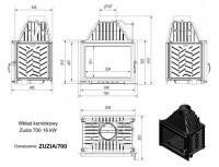 Топка Kratki ZUZIA/700