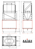 Топка каминная Астов П4С 12080