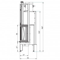 Каминная топка MONOBLOCCO EL78 SX (Palazzetti)