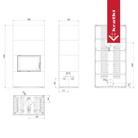 Каминокомплект Kratki PRO FLOKI NERO ASSOLUTO