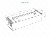 Автоматический биокамин Lux Fire Smart Flame 800 RC
