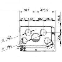Каминная топка ECOMONOBLOCCO WT 66R V11ET (Palazzetti)