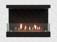 Встроенный биокамин Lux Fire Фронтальный 640 S