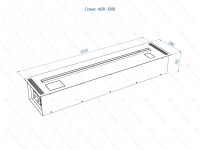 Автоматический биокамин Lux Fire Smart Flame 1200 RC