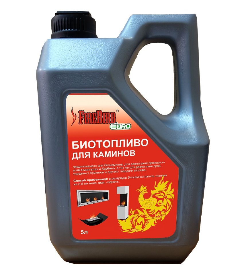 БИОТОПЛИВО 5 литров FireBird-EURO с вытягивающейся горловиной