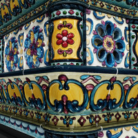 Печь изразцовая КимрПечь Кострома центральная, двухъярусная(700)
