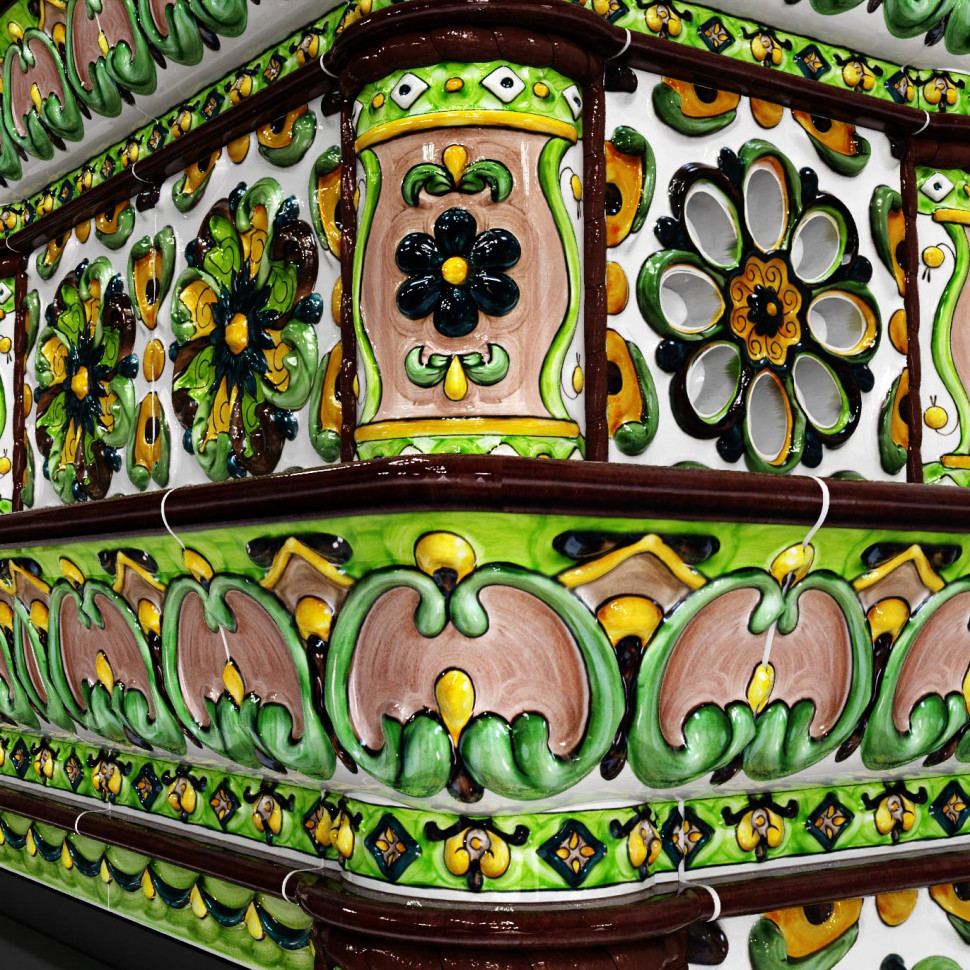 Печь изразцовая КимрПечь Кострома центральная, двухъярусная(700)