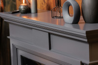 Каминокомплект Coventry Graphite Grey - Серый графит с очагом Emerald 28